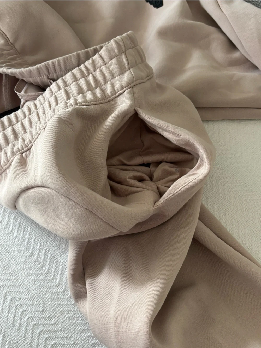 adidas Men's Taupe Joggers with Black Trim